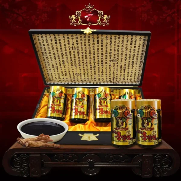 Cao hồng sâm Kanghwa Hàn Quốc hộp gỗ 4 lọ 250g