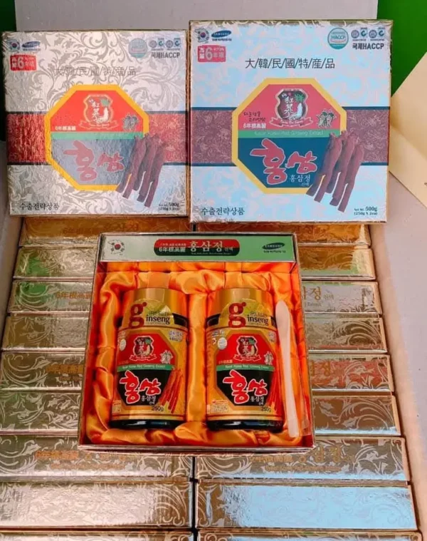 Cao hồng sâm hộp giấy Kanghwa Hộp 2 lọ x 250g