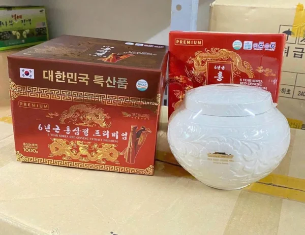 Cao hồng sâm IRE hũ trắng 1kg của Hàn Quốc - Hình ảnh 4
