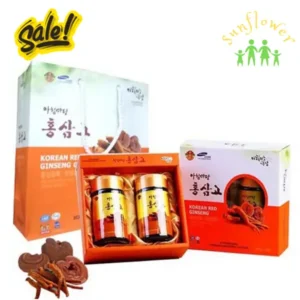 Cao hồng sâm linh chi Achimmadang Red Ginseng Ganoderma Lucidum 2 Lọ