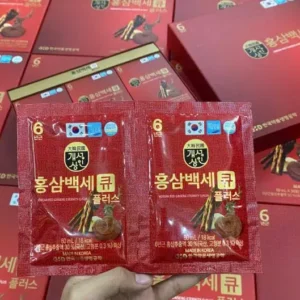 Nước hồng sâm nhung hươu, linh chi Eternity Q Plus - Hàn Quốc - Hộp 30 gói x 50ml