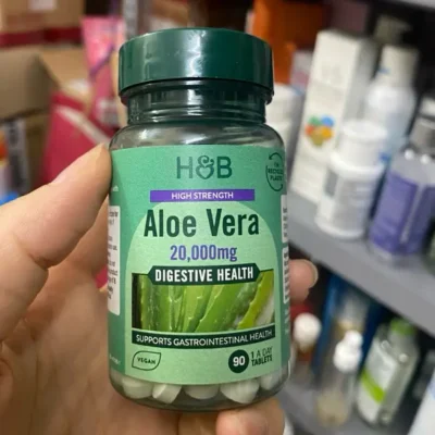 Thải độc ruột Holland & Barrett Aloe Vera 20000mg lọ 90 viên của Anh Thải độc ruột Colon Cleanse Holland & Barrett lọ 90 viên đào thải độc tố làm sạch hệ tiêu hóa