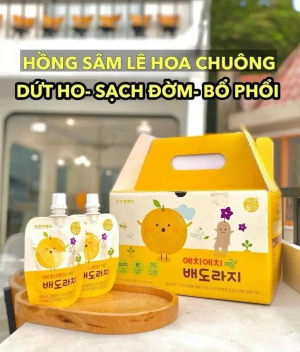 hồng sâm lê hoa chuông trẻ em chunho