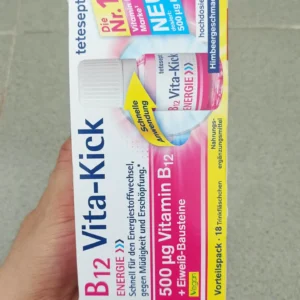 Chai uống Tetesept B12 Vita-Kick 500µg 18 ống