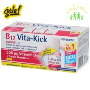 Chai uống Vitamin B12 Vita Kick Tetesept 500µg 18 ống của Đức