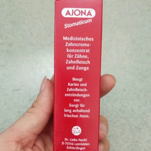 Kem đánh răng Ajona Stomaticum 25ml của Đức Kem Đánh Răng Y Tế Ajona, 25 ml