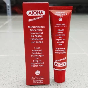 Kem đánh răng Ajona Stomaticum 25ml của Đức Kem đánh răng Ajona Stomaticum trị viêm nướu