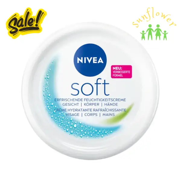 Kem dưỡng ẩm Nivea Soft 200ml của Đức Kem dưỡng ẩm Nivea Soft 200ml của Đức