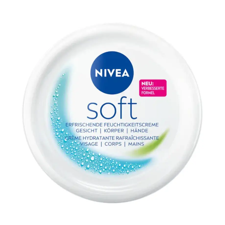 Kem dưỡng ẩm Nivea Soft 200ml của Đức Kem dưỡng ẩm toàn thân Nivea Soft bản Đức - Hũ 200ml