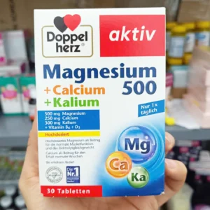 Viên Uống Doppelherz Magnesium 500 Calcium Kalium, 30 Viên