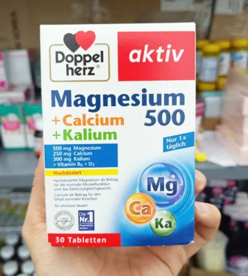 Viên Uống Doppelherz Magnesium 500 Calcium Kalium, 30 Viên