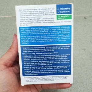 Viên Uống Doppelherz Magnesium 500 Calcium Kalium, 30 Viên Đức