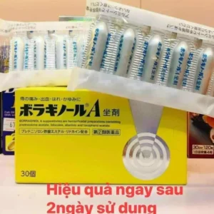 Viên đặt trĩ chữ A Nhật Bản Borraginol 30 Viên