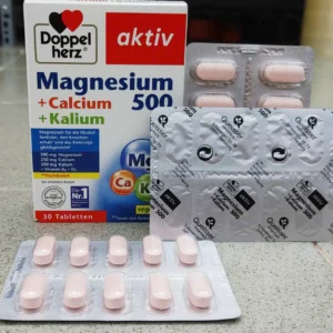Doppelherz Magnesium 500 + Calcium + Kalium 30 viên của Đức Viên uống Magnesium 500 + Calcium + Kalium Doppelherz 30 viên của Đức