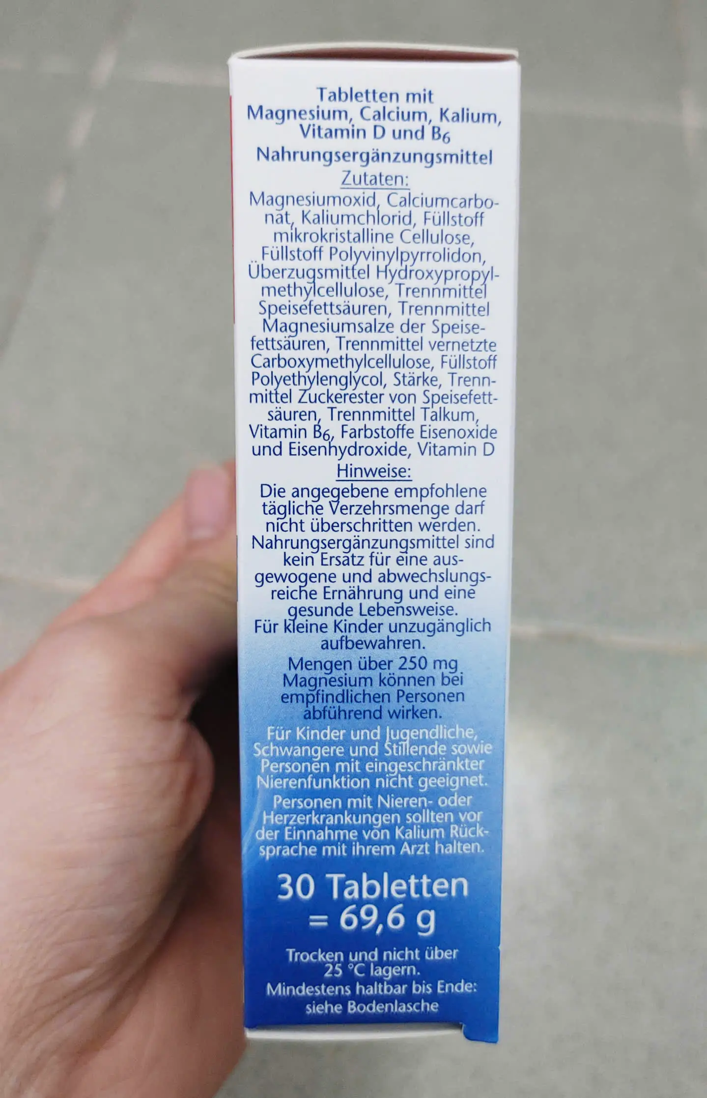 Doppelherz Magnesium 500 + Calcium + Kalium 30 viên của Đức Viên uống Magnesium 500 + Calcium + Kalium Doppelherz 30 viên