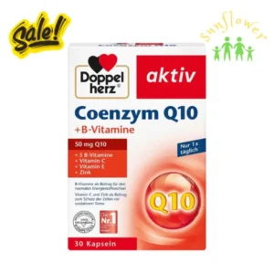 Viên uống bổ tim Doppelherz Coenzyme Q10 B Vitamin 30 viên của Đức