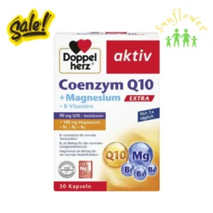 Viên uống bổ tim Doppelherz Coenzyme Q10 Magnesium Extra 30 viên của Đức