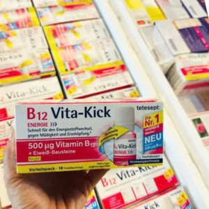 Chai uống Vitamin B12 Vita Kick Tetesept 500µg 18 ống của Đức Vitamin B12 Vita Tetesept 18 ống 500µg của Đức