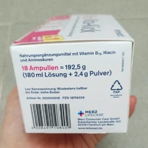 Vitamin B12 Vitakick 500ug hộp 18 ống của Đức
