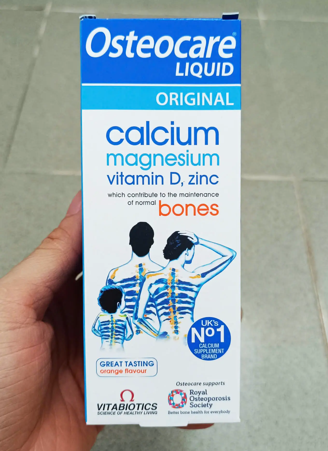 Siro canxi nước Osteocare Liquid Original 200ml của Anh Quốc Canxi Osteocare Liquid Original dạng nước 200ml của Anh
