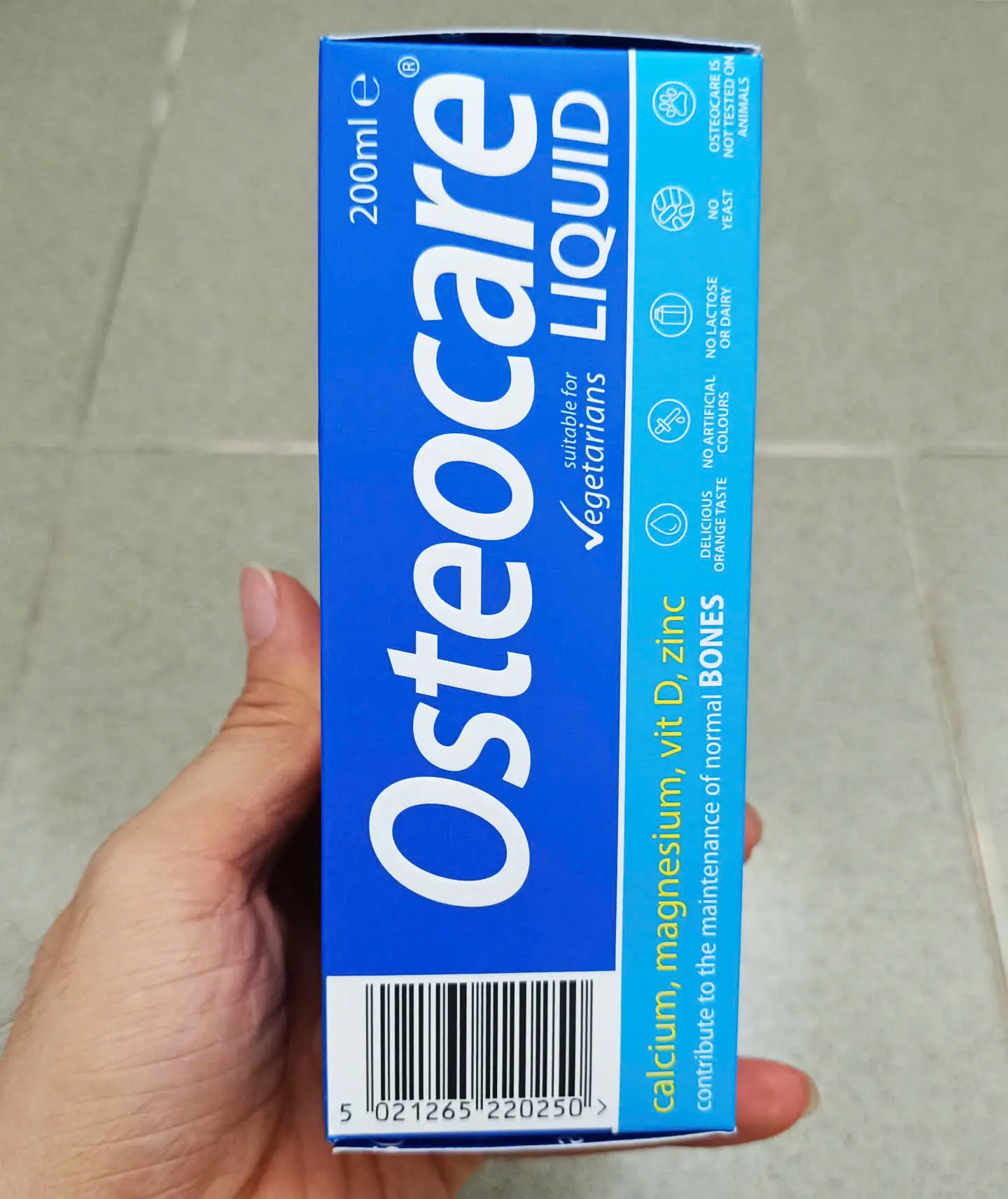 Siro canxi nước Osteocare Liquid Original 200ml của Anh Quốc Canxi nước Osteocare liquid 200ml Vitabiotics Anh