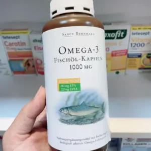 Dầu cá Omega 3-Fischöl-Kapseln 1000 mg của Sanct Bernhard Đức - 220v