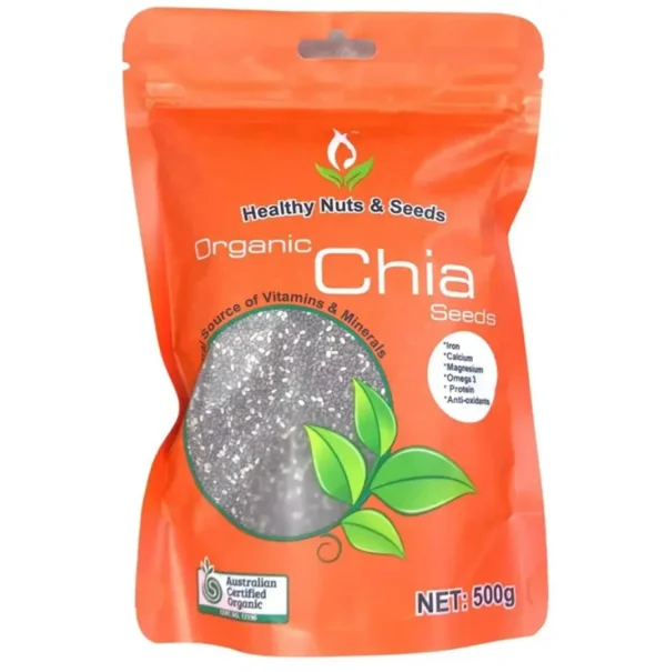 Hạt Chia Hữu Cơ Australia Healthy Food & Nuts Organic Chia Seeds (500g)