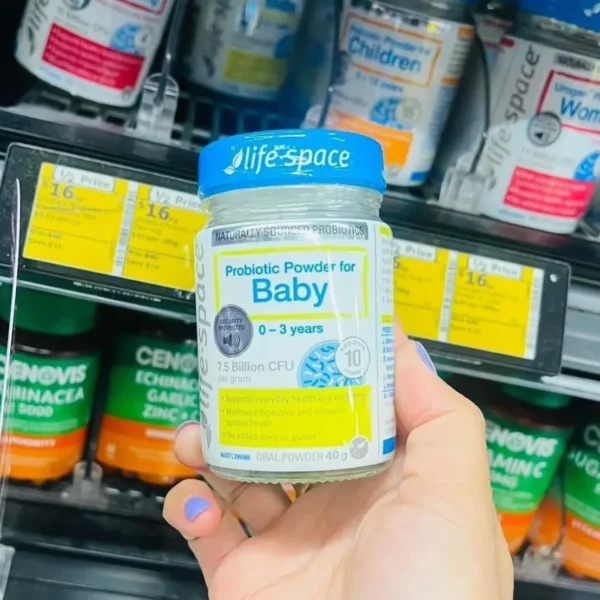 Men vi sinh Life Space Baby 40g của Úc