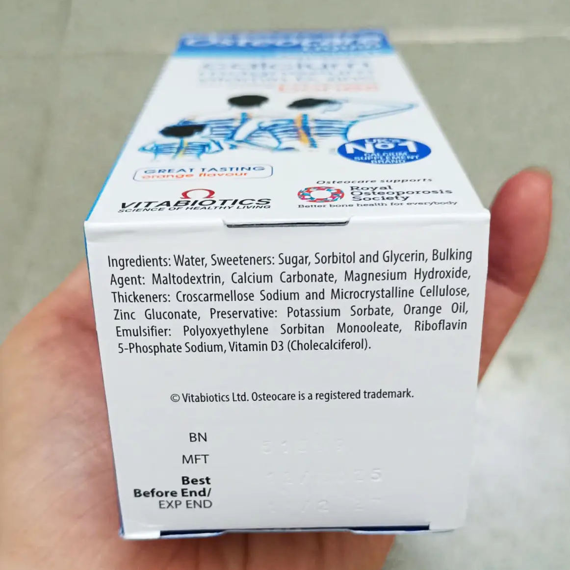 Siro canxi nước Osteocare Liquid Original 200ml của Anh Quốc Siro Osteocare Liquid Original 200ml giúp xương chắc khỏe
