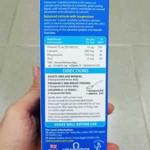 Siro canxi nước Osteocare Liquid Original 200ml của Anh Quốc Siro canxi nước Osteocare Liquid Original 200ml