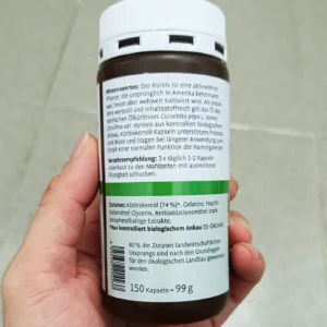 Thuốc Trị Tiểu Đêm Sanct Bernhard Kurbiskernol Kapseln 150 Viên của Đức