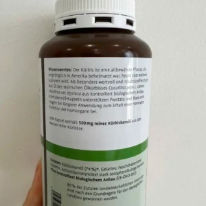 Viên uống bổ thận Sanct Bernhard Kurbiskernol Kapseln 150 viên của Đức Thuốc Trị Tiểu Đêm Sanct Bernhard Kurbiskernol Kapseln Chính Hãng Đức