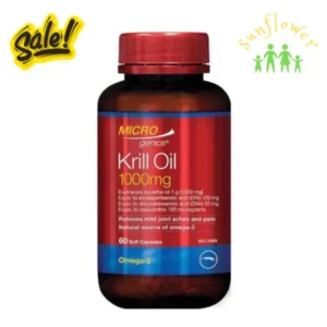 Dầu nhuyễn thể Microgenics Red Krill Oil 1000mg của Úc