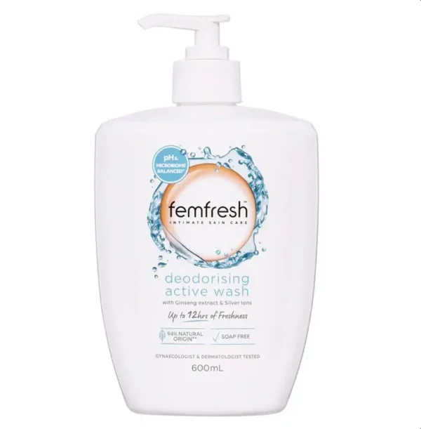 Dung dịch vệ sinh phụ nữ Femfresh Deodorising Active (600ml)