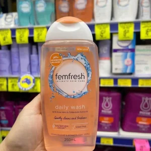 Dung dịch vệ sinh Femfresh màu cam 250ml của Úc Dung dịch vệ sinh phụ nữ cao cấp hằng ngày Femfresh 250ml của Úc