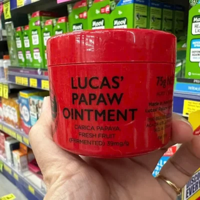 Kem đa năng Lucas 75g của Úc Kem bôi đa năng Lucas Papaw Ointment Úc Hủ 75g