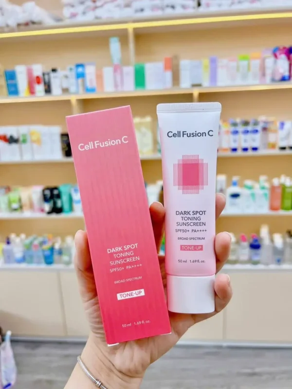 Kem chống nắng Cell Fusion C màu hồng nâng tông 50ml