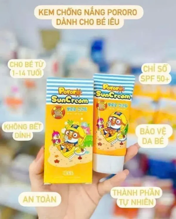 Kem chống nắng trẻ em Pororo Sun Cream SPF50+ PA+++ 50ml Hàn Quốc