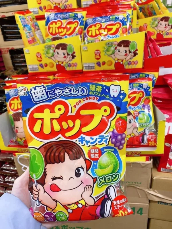 Kẹo mút trái cây FUJIYA Pop Candy chống sâu răng Nhật Bản