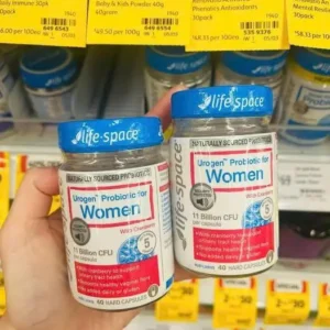 Men vi sinh Life Space Urogen Probiotic for Women with Cranberry 40 viên của Úc Men vi sinh cho nữ giới Life Space Urogen Probiotic For Women 40 viên