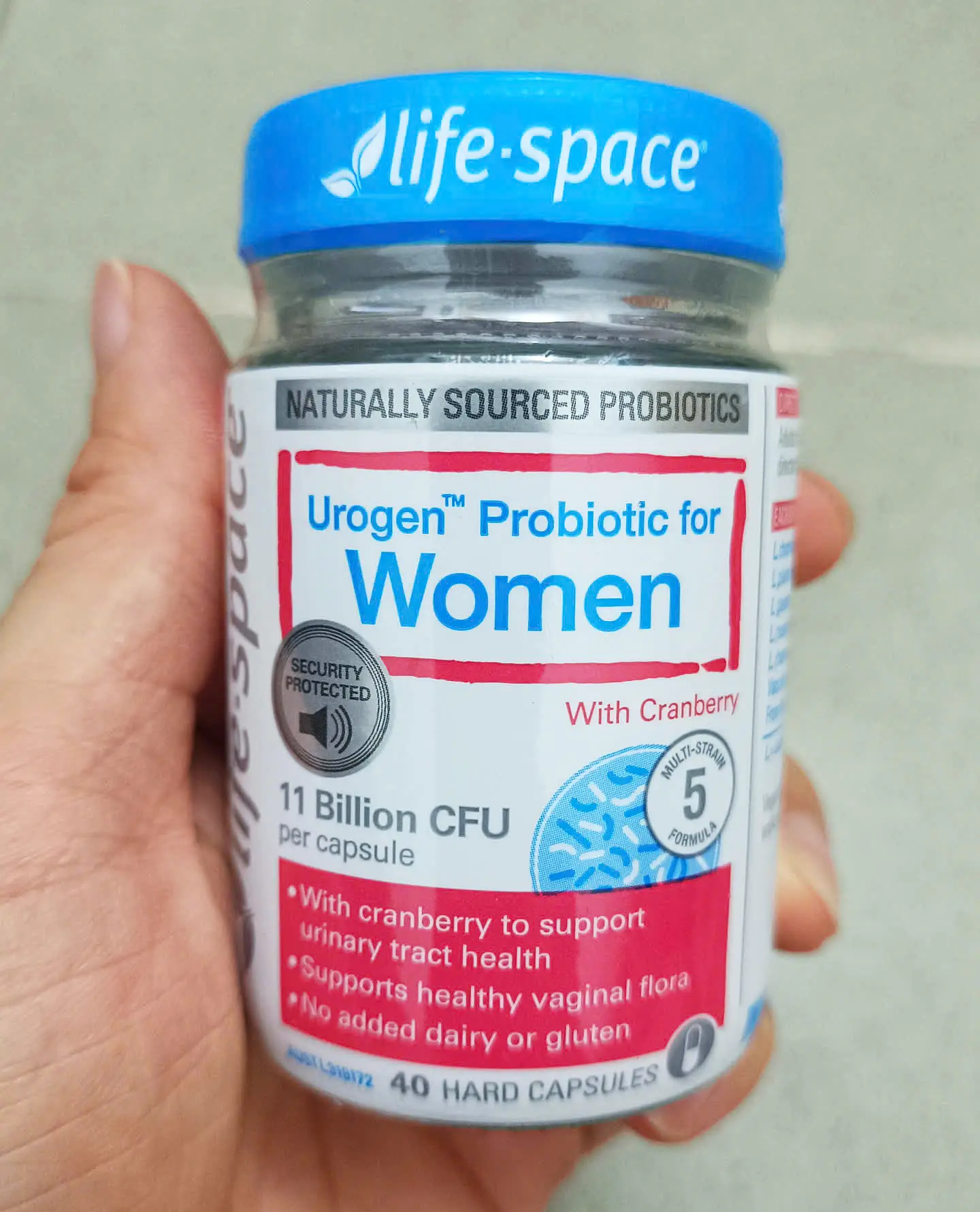 Men vi sinh Life Space Urogen Probiotic for Women with Cranberry 40 viên của Úc Men vi sinh cho nữ giới Life Space Urogen Probiotic For Women của Úc 40 viên
