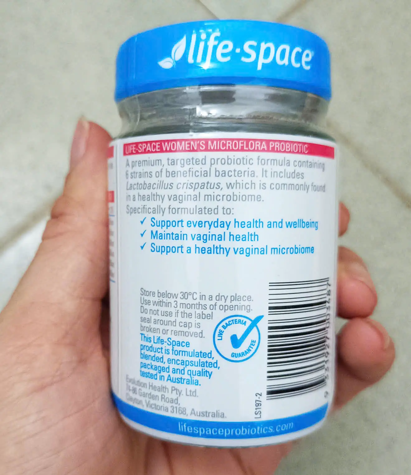 Men vi sinh cho phụ nữ Life Space Women's Microflora Probiotic 40 viên của Úc Men vi sinh cho phụ nữ Life Space Womens Microflora Probiotic 40 viên