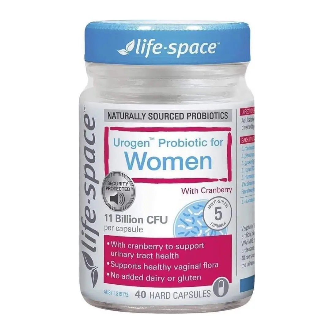 Men vi sinh Life Space Urogen Probiotic for Women with Cranberry 40 viên của Úc Men vi sinh cho phụ nữ life space urogen probiotic for women 40 viên