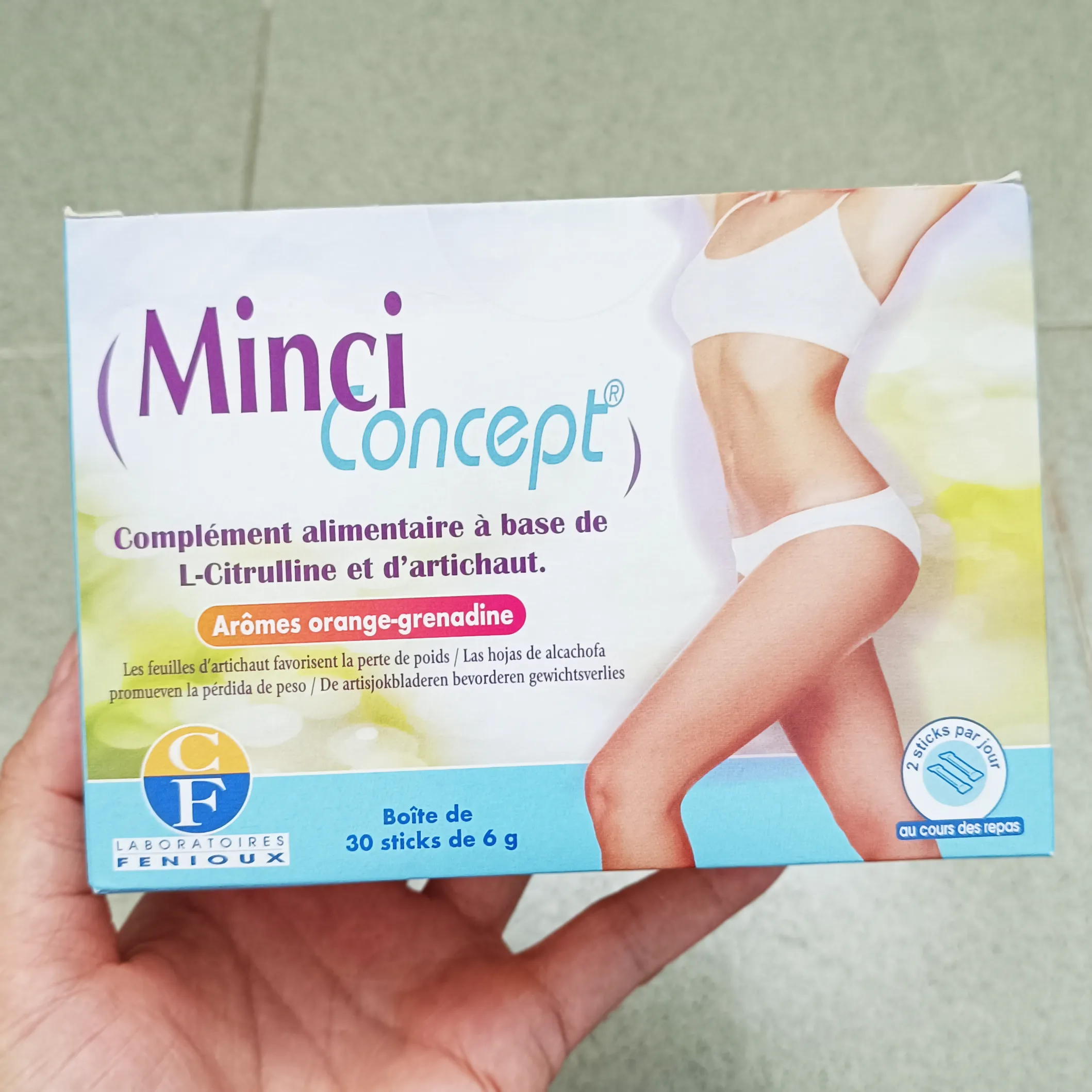 Trà giảm cân Minci Concept Pháp hộp 30 gói Trà giảm cân, giảm mỡ bụng Minci Concept 30 gói Pháp