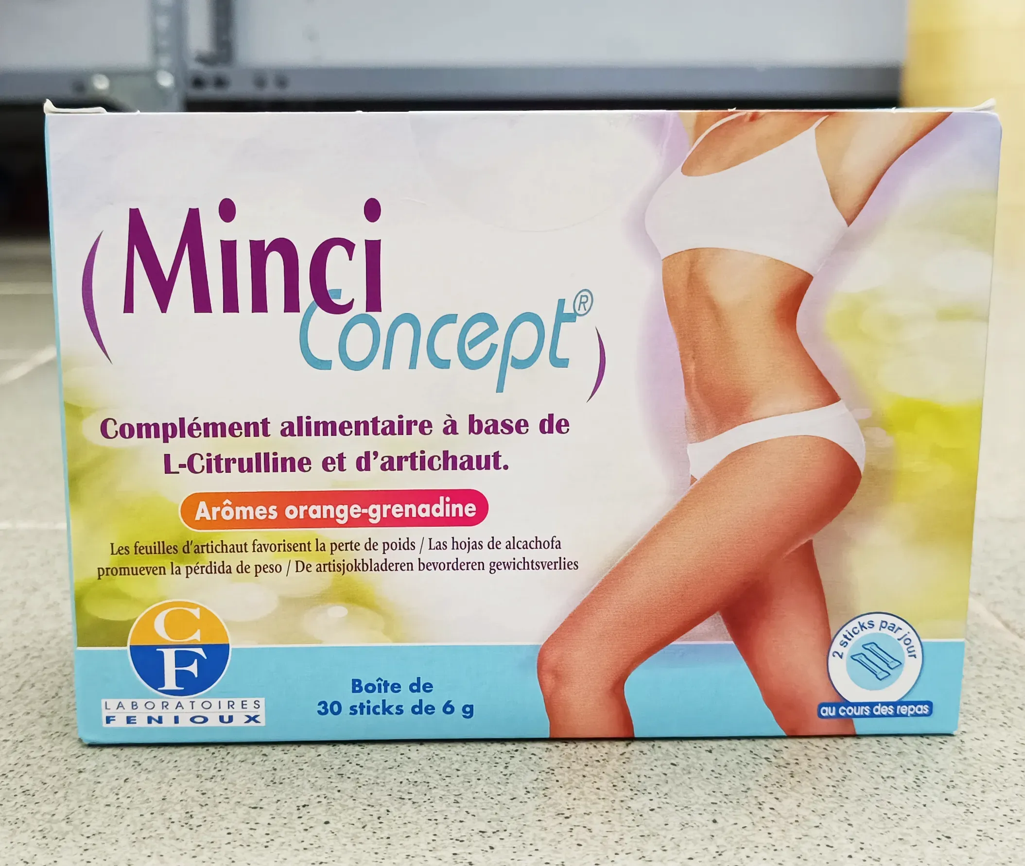 Trà giảm cân Minci Concept Pháp hộp 30 gói Trà giảm cân, giảm mỡ bụng Minci Concept Pháp 30 gói