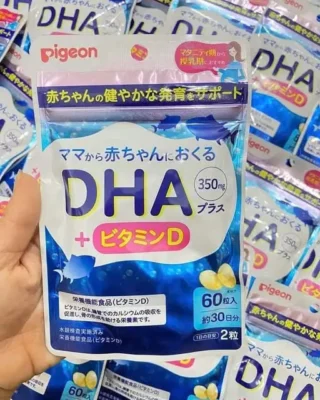 Dha Pigeon cho bà bầu 60 viên của Nhật Bản Viên Uống Bổ Sung DHA Pigeon Cho Bà Bầu Và Cho Con Bú 60 Viên Nhật Bản