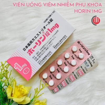 Lẻ 1 vỉ viên uống phụ khoa Horin 1mg 10 viên của Nhật Bản Viên Uống Phụ Khoa 1mg Bệnh Viện Nhật Horin