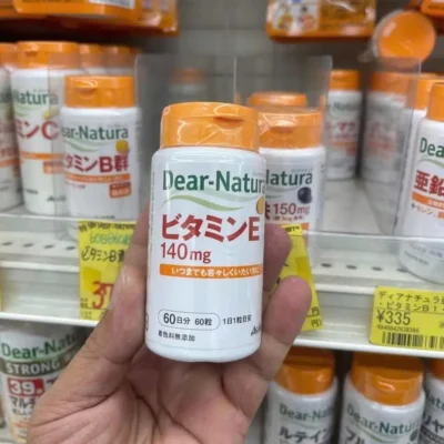 Viên uống Vitamin E Asahi 60 viên của Nhật Bản Viên hỗ trợ bổ sung vitamin E 140mg Asahi Dear Natura 60 viên