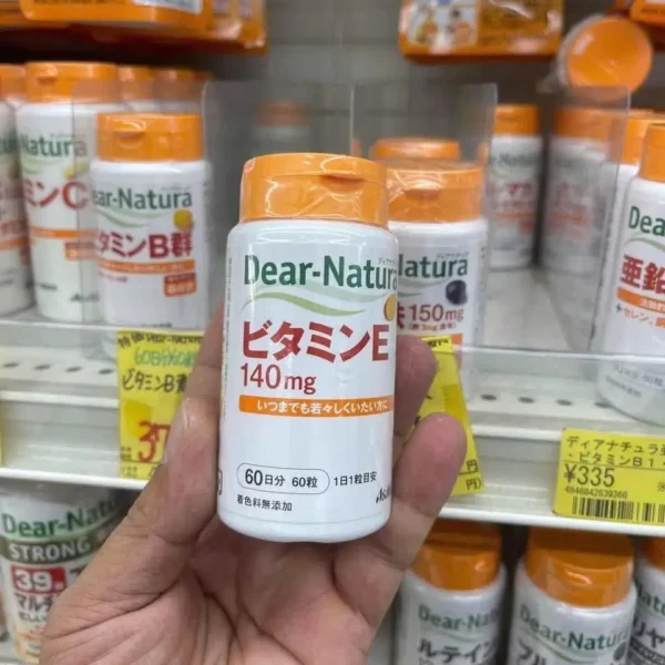Viên hỗ trợ bổ sung vitamin E 140mg Asahi Dear Natura 60 viên