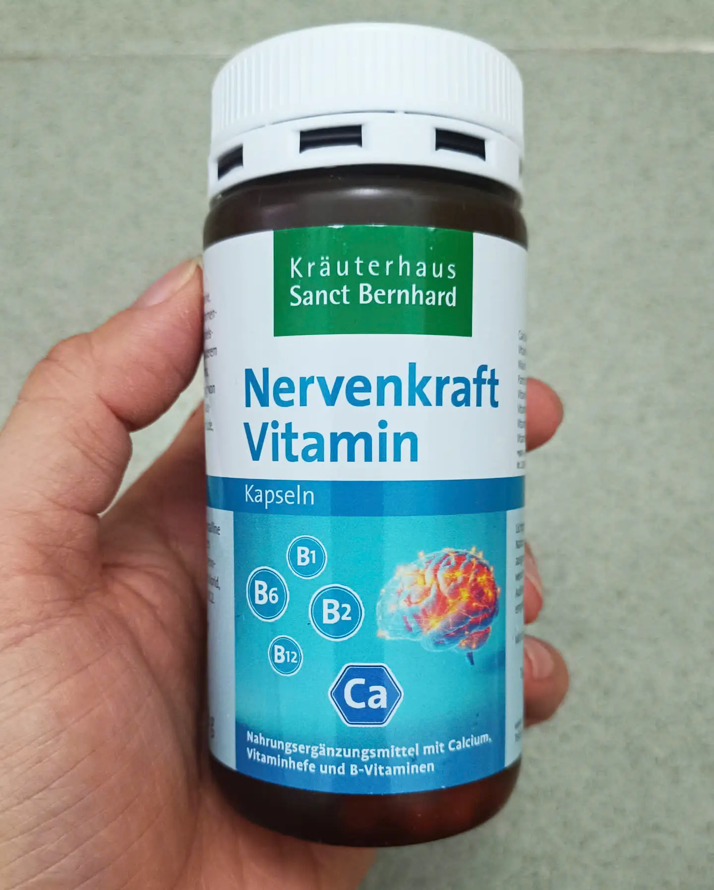 Viên bổ thần kinh Nervenkraft Sanct Bernhard 180 viên của Đức Viên uống bổ thần kinh Sanct Bernhard Nervenkraft Vitamin Kapseln, 180 viên